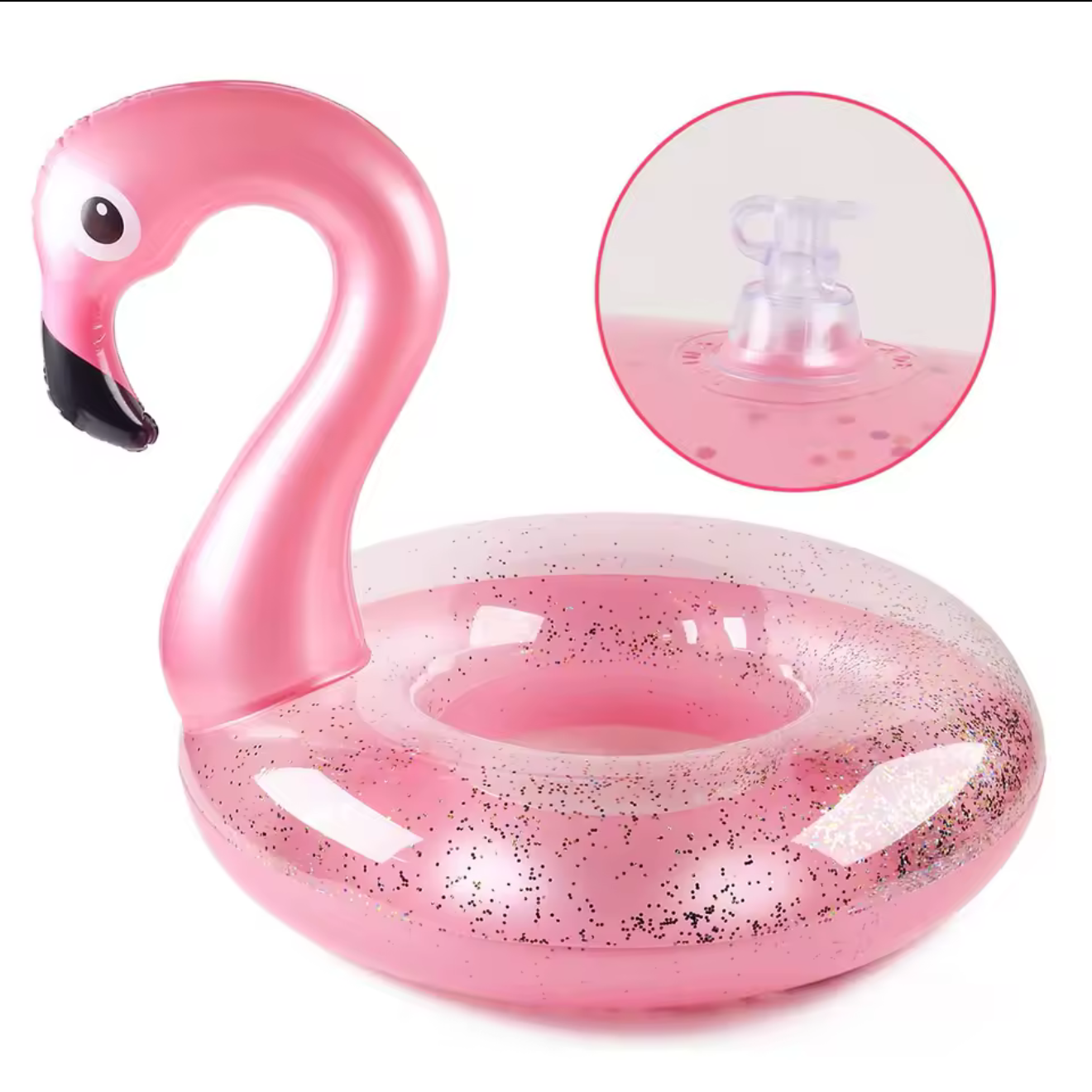 Glitter Flamingo Pool Float