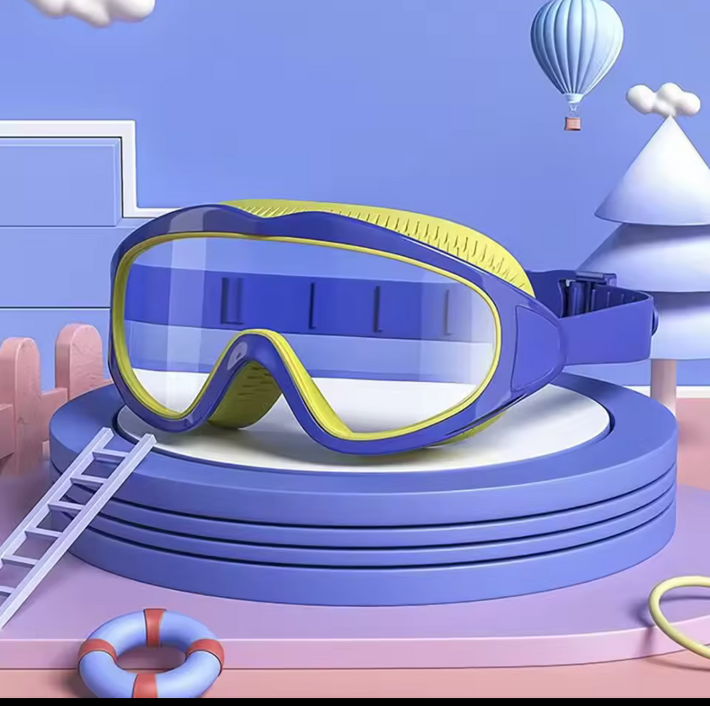 Kids Swim Goggles — Anti-Fog Set with Nose Clip &amp; Ear Plugs