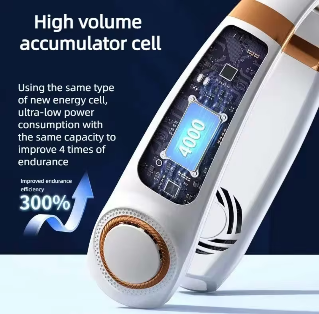 Rechargeable Portable Cooling Neck Fan