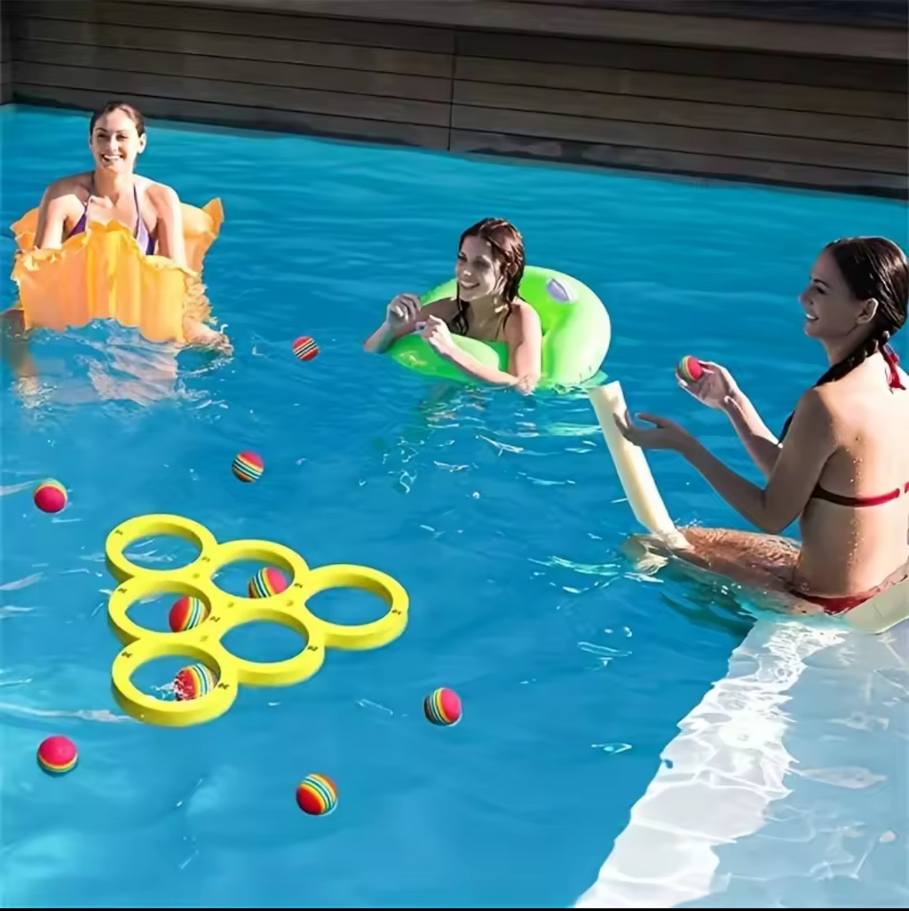 Floating Pool Toss Game