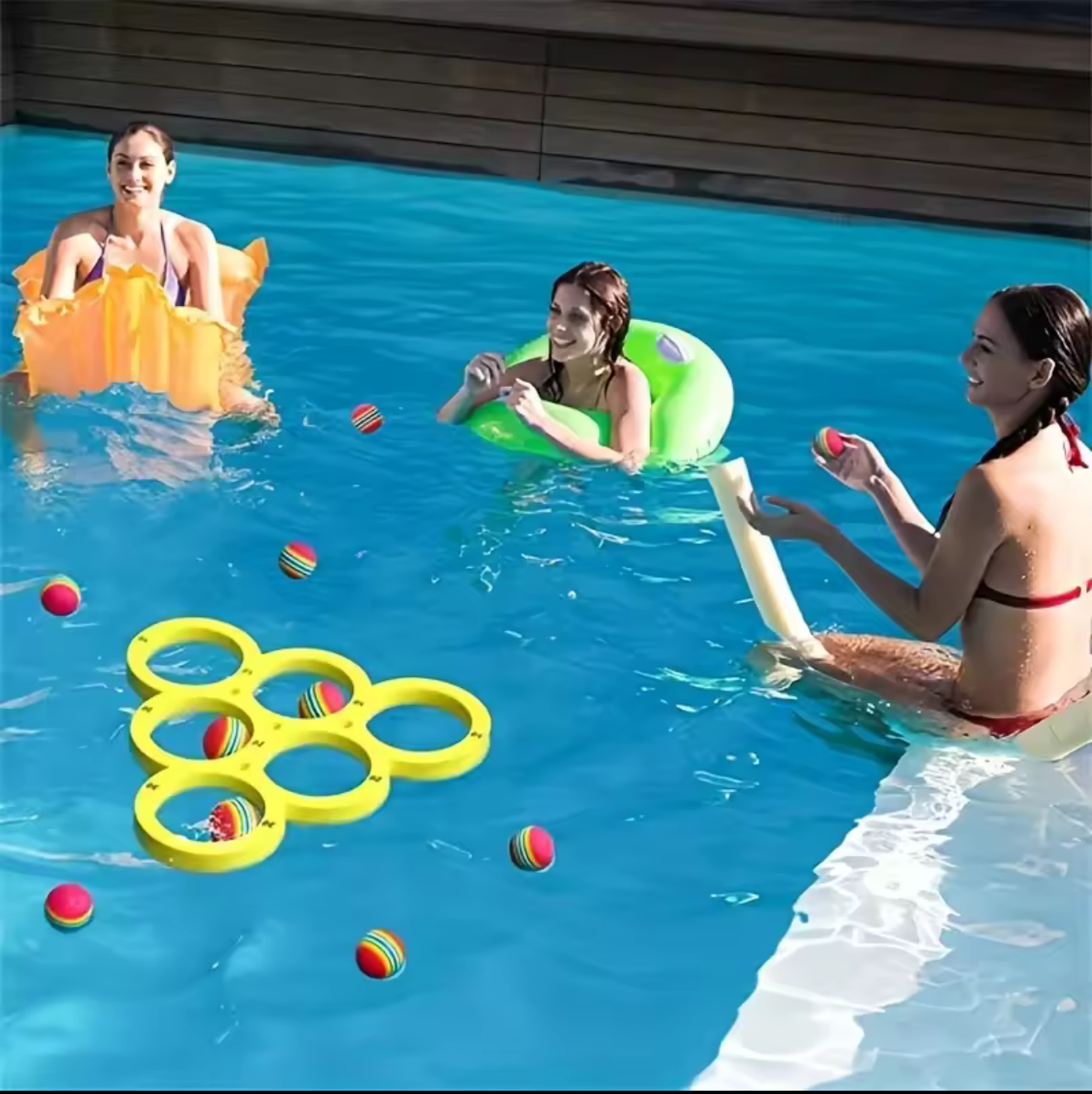 Floating Pool Toss Game