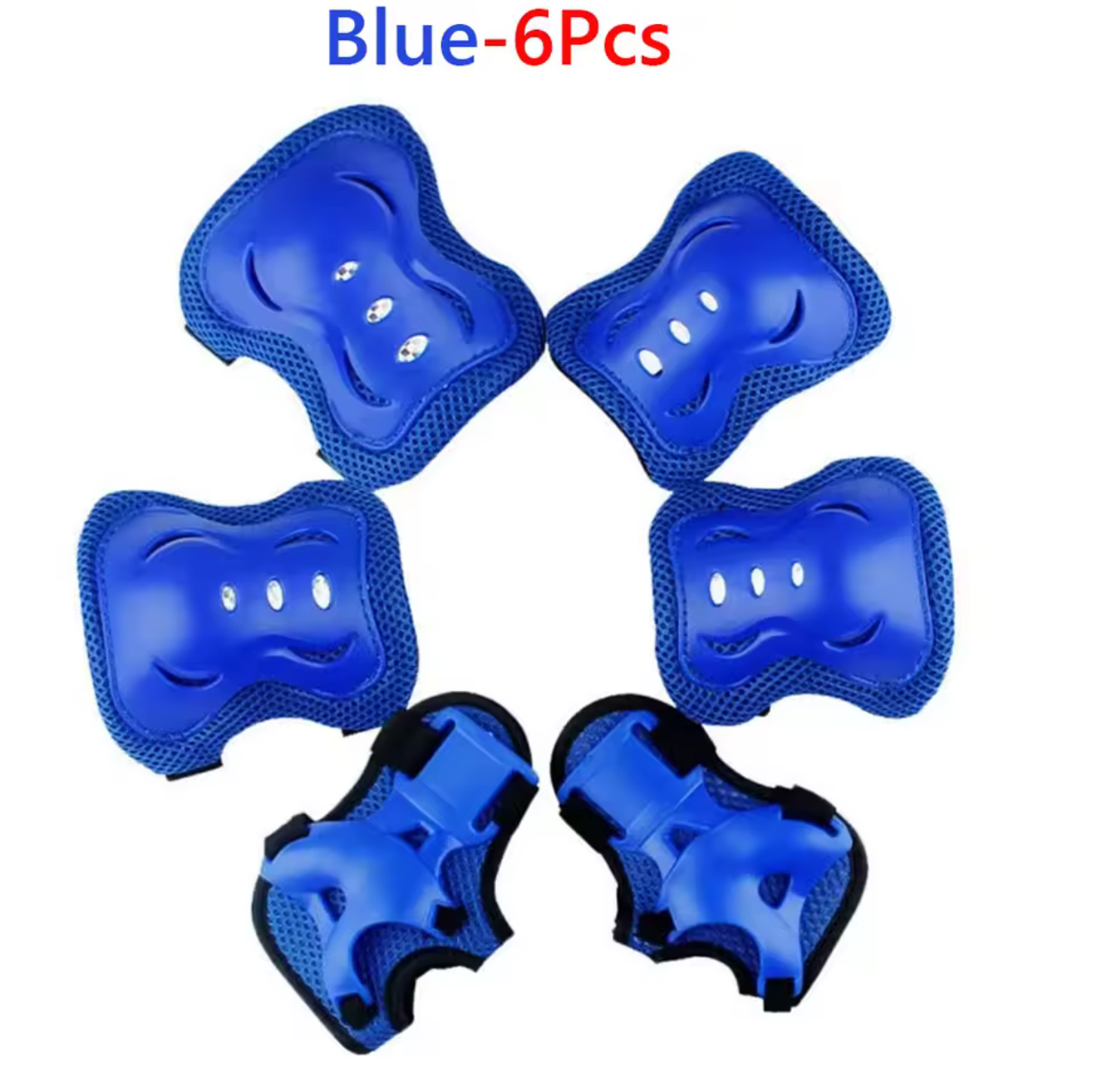 Kids Protective Gear Set — Knee, Elbow &amp; Wrist Pads (6-Piece)