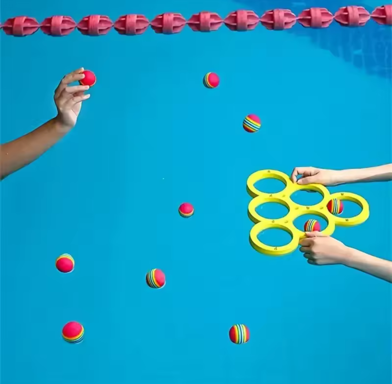 Floating Pool Toss Game