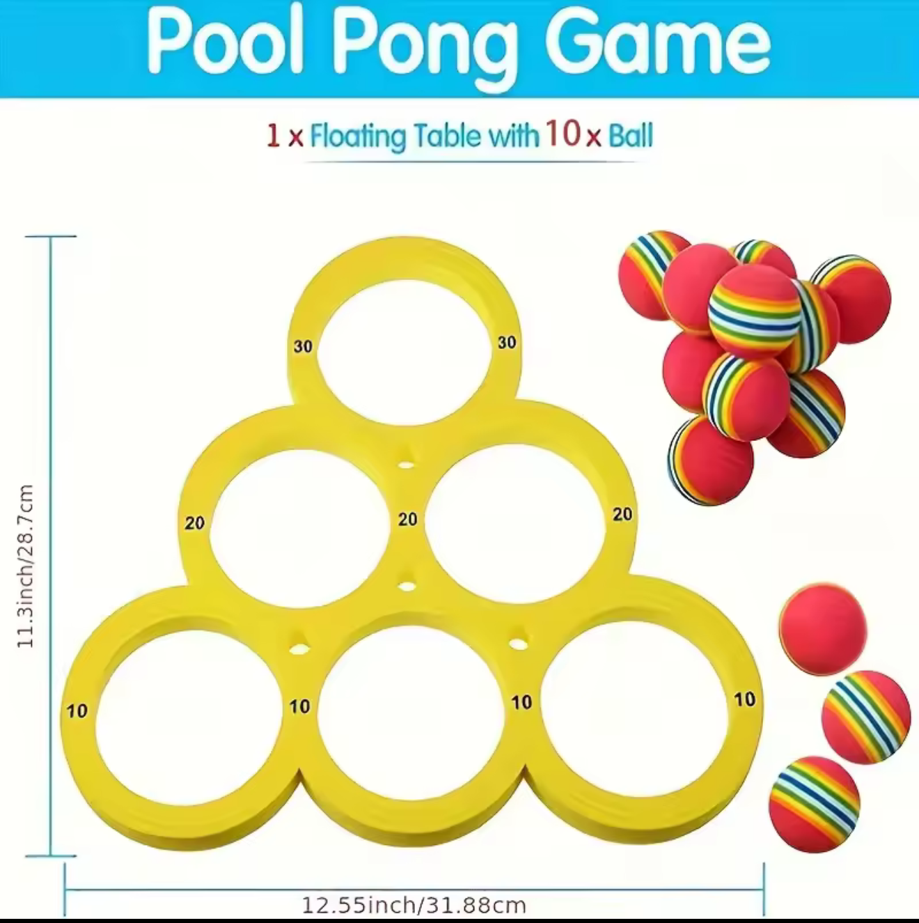 Floating Pool Toss Game