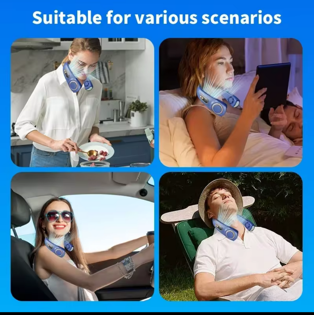 Rechargeable Portable Cooling Neck Fan
