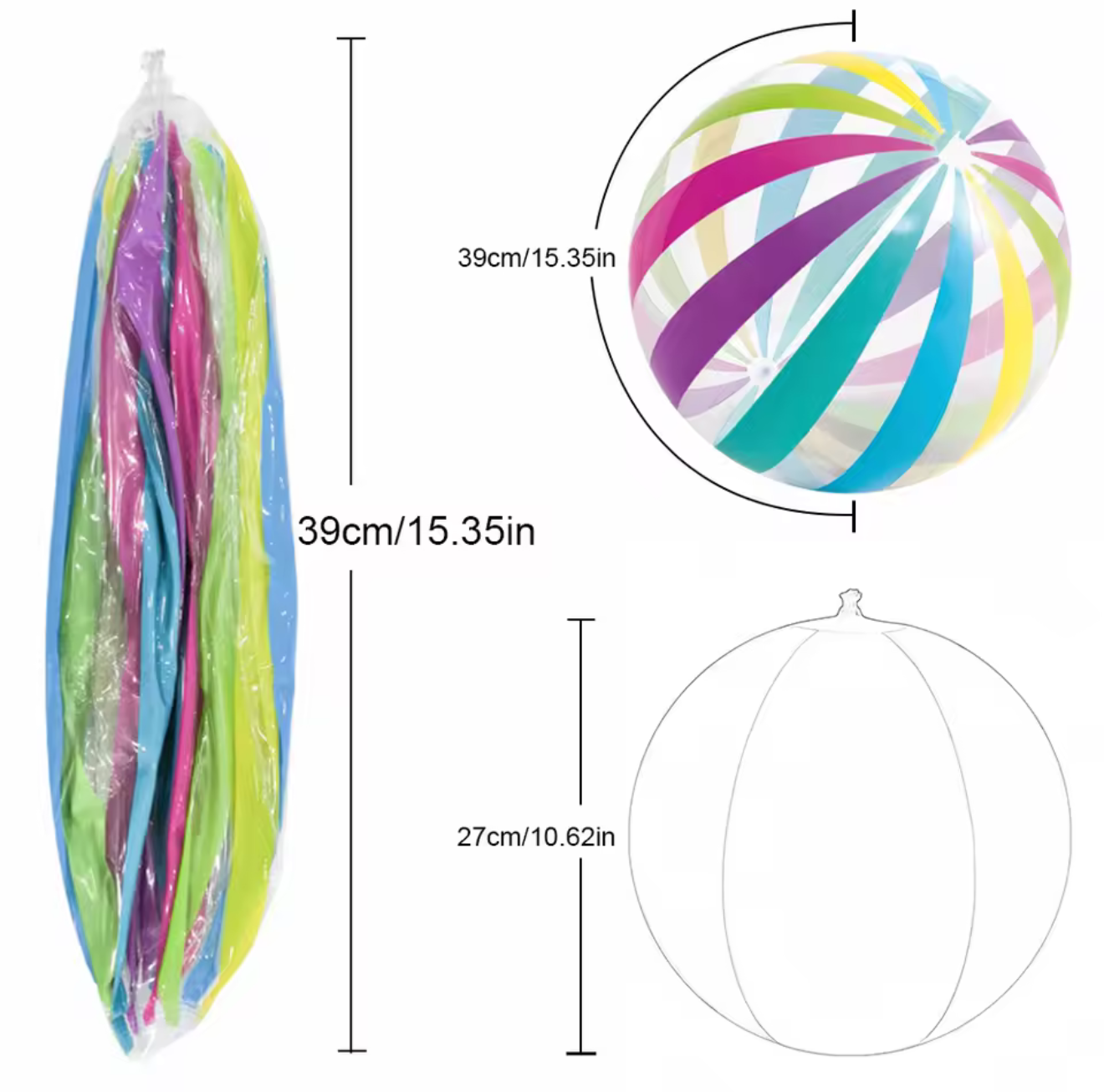 Giant Rainbow Beach Ball