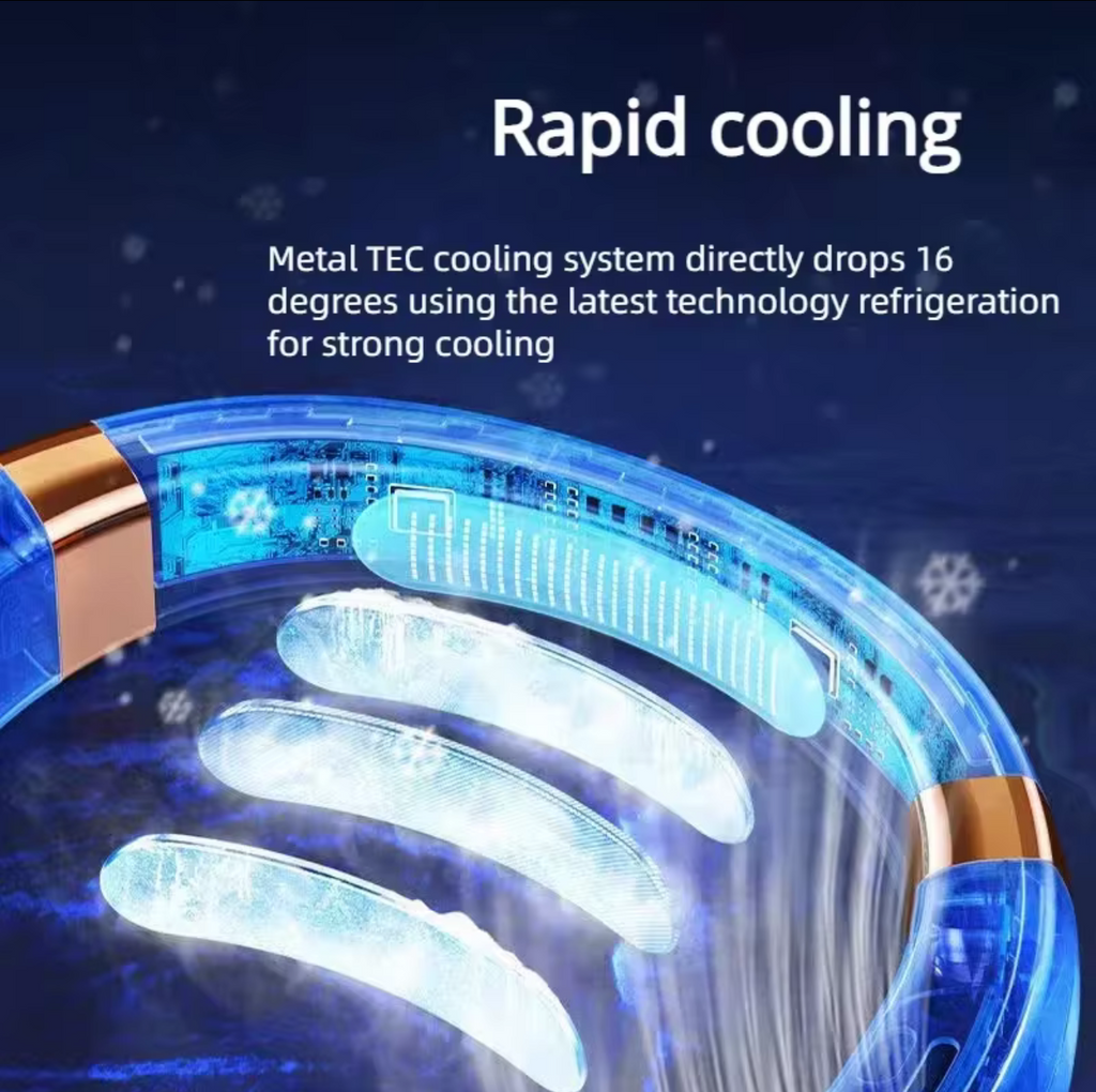 Rechargeable Portable Cooling Neck Fan
